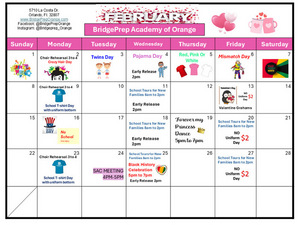 ✨February 2026 Activity Calendar ✨